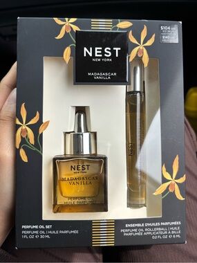 NEST Fragrances Madagascar Vanilla Perfume Oil Set - Black, Gold, Yellow